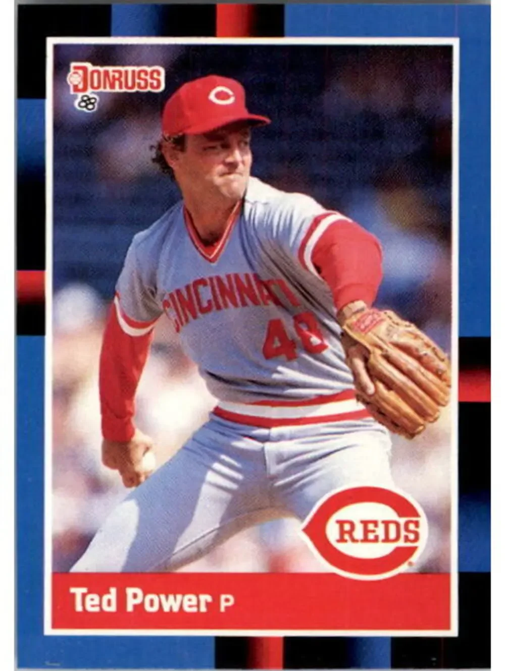 1988 Ted Power Donruss Baseball Card #142